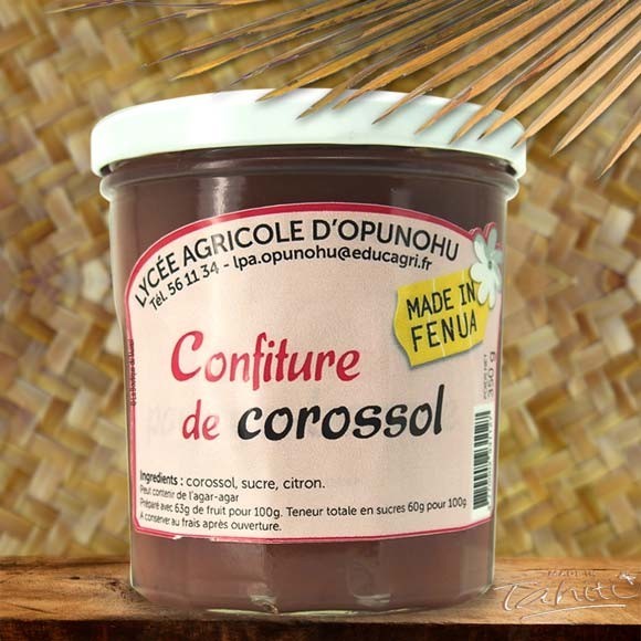 Confiture artisanale moorea 350g corossol tahiti Confiture artisanale moorea 350g corossol tahiti