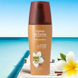 Huile divine pailletee monoi corine de farme spray 150ml