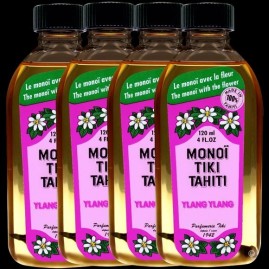 Lot 4 Monoi Tiki Tahiti 120ml Motoi Ylang Ylang