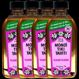 Lot 4 Monoi Tiki Tahiti 120ml Motoi Ylang Ylang