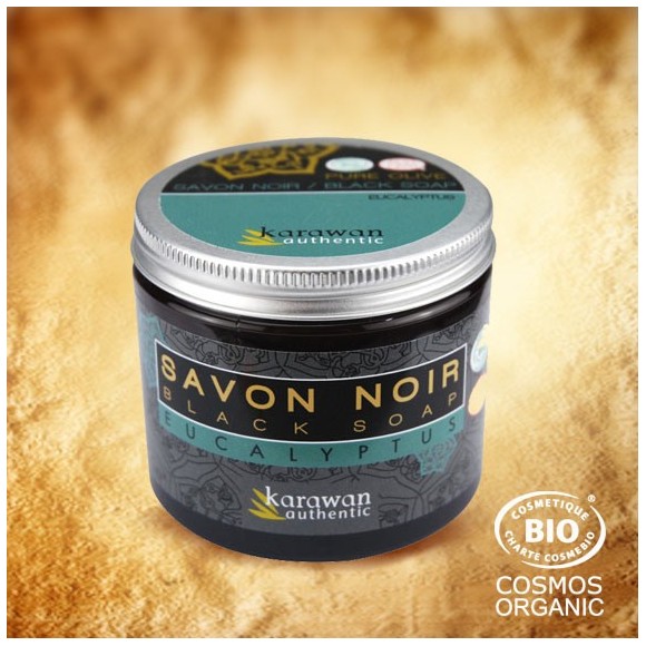 Savon Noir hammam - à l'huile essentielle d'Eucalyptus - certifié Bio