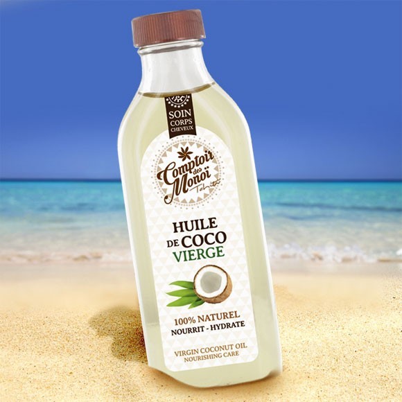 Huile vierge de coco 100% naturelle verre 100ml