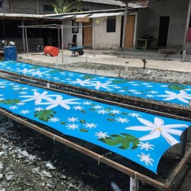 Pareo bali art fait main vahine tahiti en pirogue 8196-c1