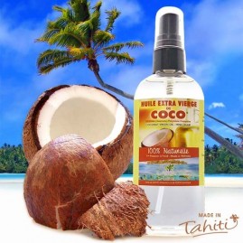 Huile vierge de coco 100% naturelle tikehau 100ml