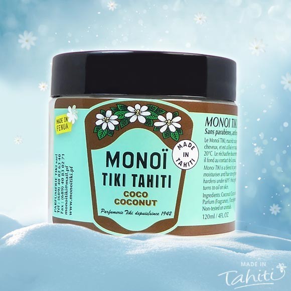 Monoi tiki tahiti en pot pour l'hiver 120ml noix de coco