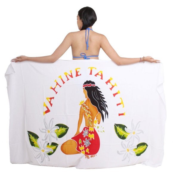 Pareo bali art fait main vahine tiare tahiti 8580-g2 Pareo bali art fait main vahine tiare tahiti 8580-g2