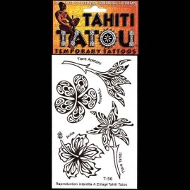 Tatoo temporaire t56 fleur de monoi