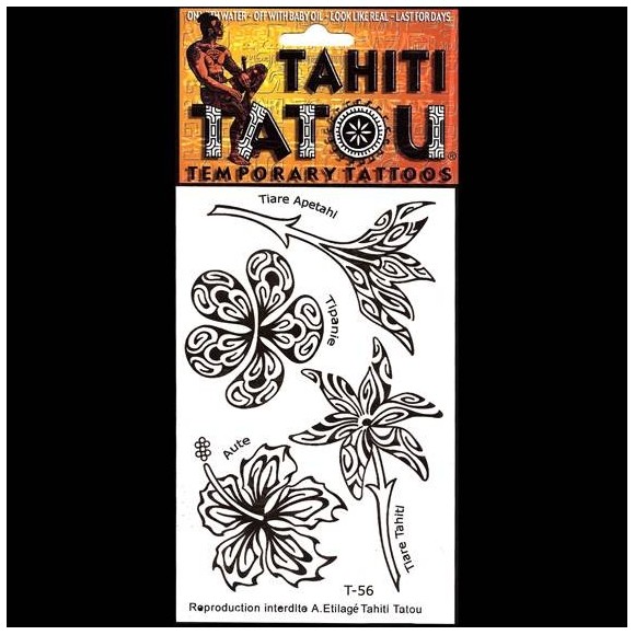 Tatoo temporaire t56 fleur de monoi