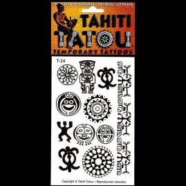 Tattoo temporaire t24 symboles tiki maohi