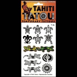 Tatoo temporaire t46 tortues margouillats