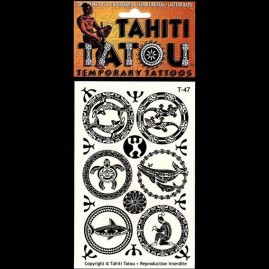 Tatoo temporaire t47 tampons maohi