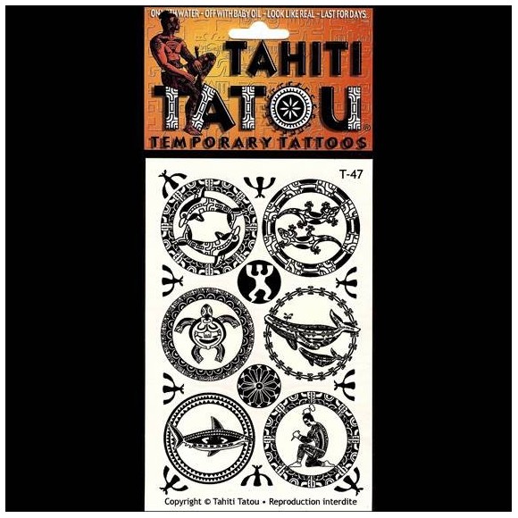 Tatoo temporaire t47 tampons maohi