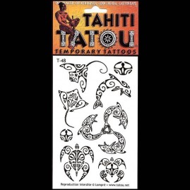 Tattoo temporaire t48 manta et dauphins