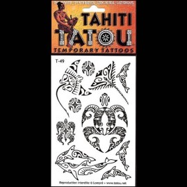 Tattoo temporaire t49 manta et dauphins 2