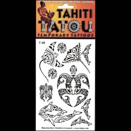 Tattoo temporaire t49 manta et dauphins 2