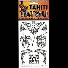 Tatou temporaire t50 tortue dauphins maohi
