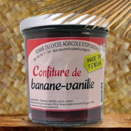 Confiture artisanale moorea 350g banane vanille tahiti