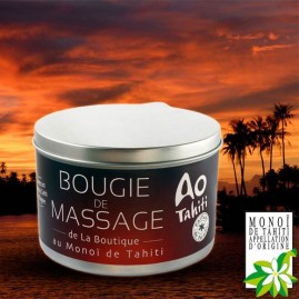 Mini bougie de massage monoi ao tahiti parfum paradis 35g