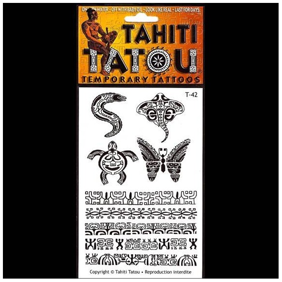 Tattoo temporaire t42 motifs maohi