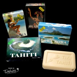 4 savons monoi tiki 30% voyages des iles 100g