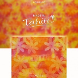 Pareo tahiti du marche de papeete voile de coton pe1