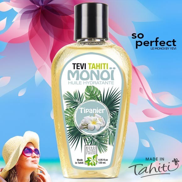 Monoi tevi tahiti frangipanier tipanier tahiti 120ml