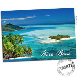 Carte postale lagon bora bora vue du ciel cp320