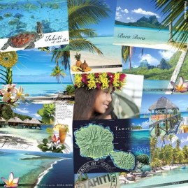 Carte postale recette tropical cocktail bora bora cp258