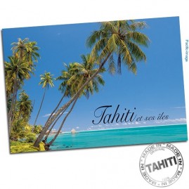 Carte postale lagon tahiti et ses iles cp277