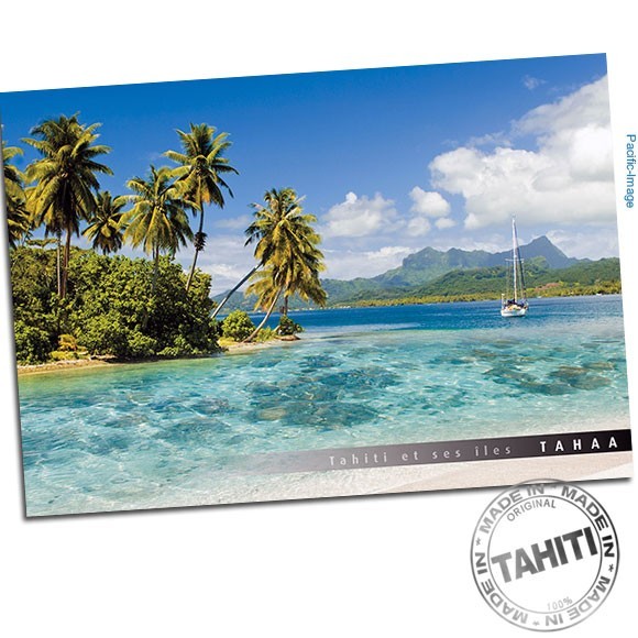 Carte postale motu lagon de tahaa raiatea cp177