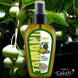 Huile vierge de tamanu 125ml spray tevi raiatea