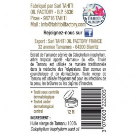 Huile vierge de tamanu 30ml spray tevi raiatea