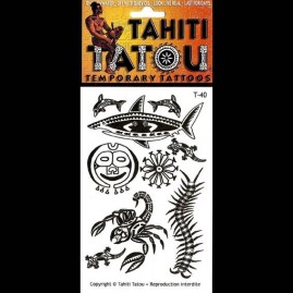 Tattoo temporaire t40 animaux tahiti