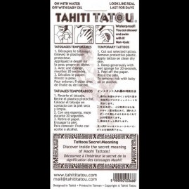 Tattoo temporaire t59 margouillat tahiti