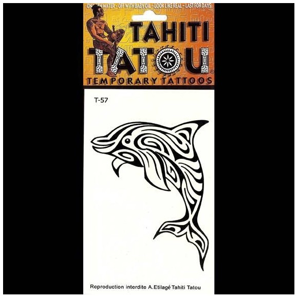 Tattoo temporaire t57 dauphin tahiti Tattoo temporaire t57 dauphin tahiti