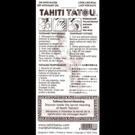 Tatou temporaire t54 raie manta tahiti