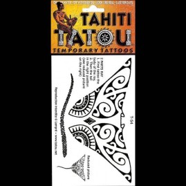 Tatou temporaire t54 raie manta tahiti