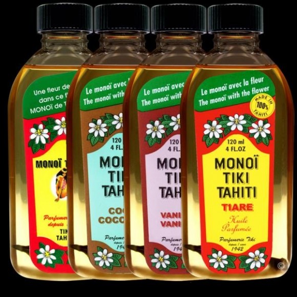 4 monoi tiki tahiti 120ml 4 parfums monoi découverte