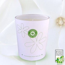 Bougie au monoi parfumee aux fleurs de tiare tahiti 180g