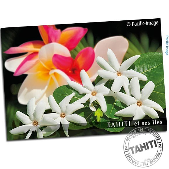 Carte postale fleurs de tahiti et ses iles cp348
