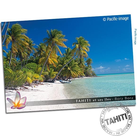 Carte postale plage de reve tetiaroa cp338