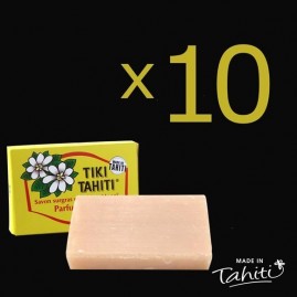 10 rikiki mini savons surgras au monoi tiki tahiti parfum tiare 18 g