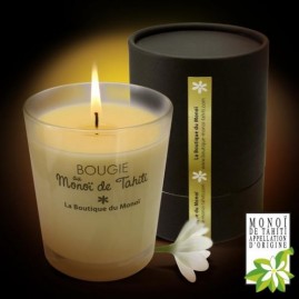 Bougie Parfumee Paradis au Monoi de Tahiti AO Coffret Cadeau 180g