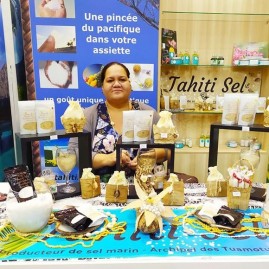 Fleur de sel des tuamotu avec ananas 60g tahiti sel