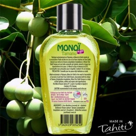 Monoi tevi tahiti 100% naturel 120ml a l'huile de tamanu 10%