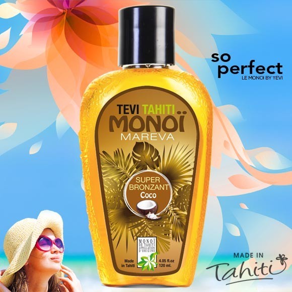 Monoi super bronzant urucum tevi tahiti coco 120ml