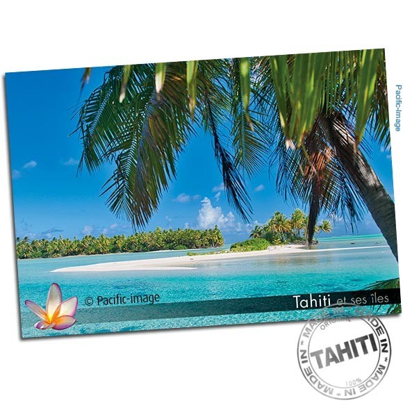 Carte postale paysage atoll de fakarava cp355