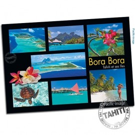 Carte postale panorama d'images de bora bora cp366