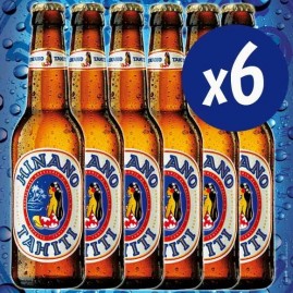 Hinano la biere de tahiti 6 bouteilles x 33cl