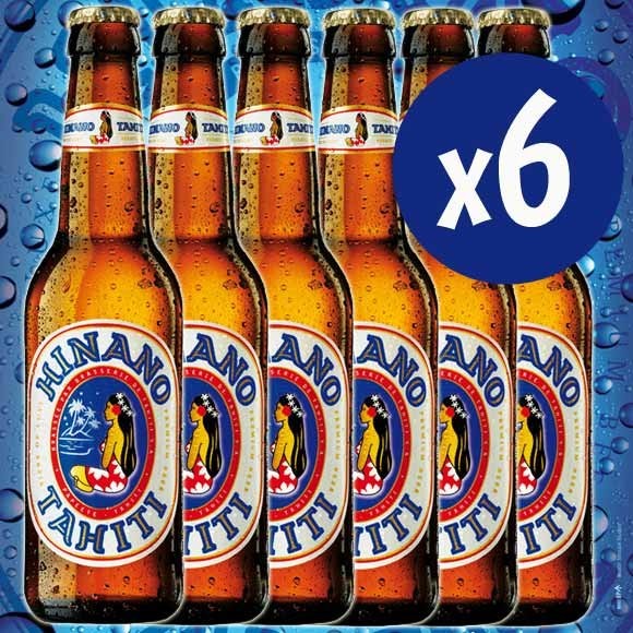 Hinano la biere de tahiti 6 bouteilles x 33cl Hinano la biere de tahiti 6 bouteilles x 33cl